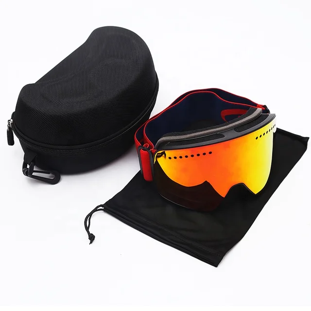best selling custom magnetic anti-fog OEM ODM snow ski goggles UV400 protection snowboard skiing glasses