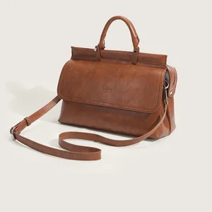 A-27 Retro Women's Shoulder Bag with Joker Texture Factory Outlet Zip Closure Polyester Lining Stylish Tote Bag