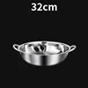 Olla caliente dividida de 32 cm [sin tapa]