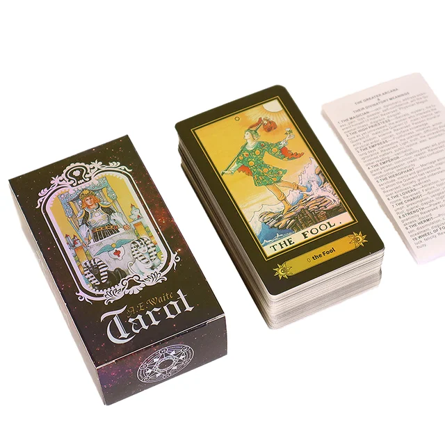 Tarot card A.E.Carlos. tarot card with guidebook  full color high quality customised  tarot cards   Desktop games