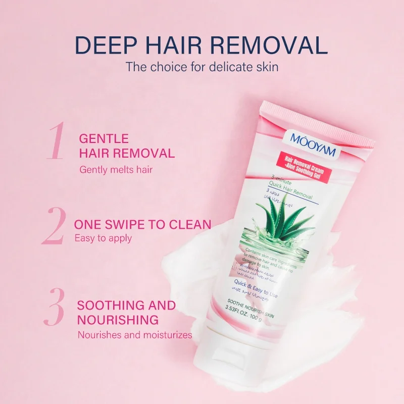 100g Aloe Permanent Hair Removal Cream Painless Hair Remover For