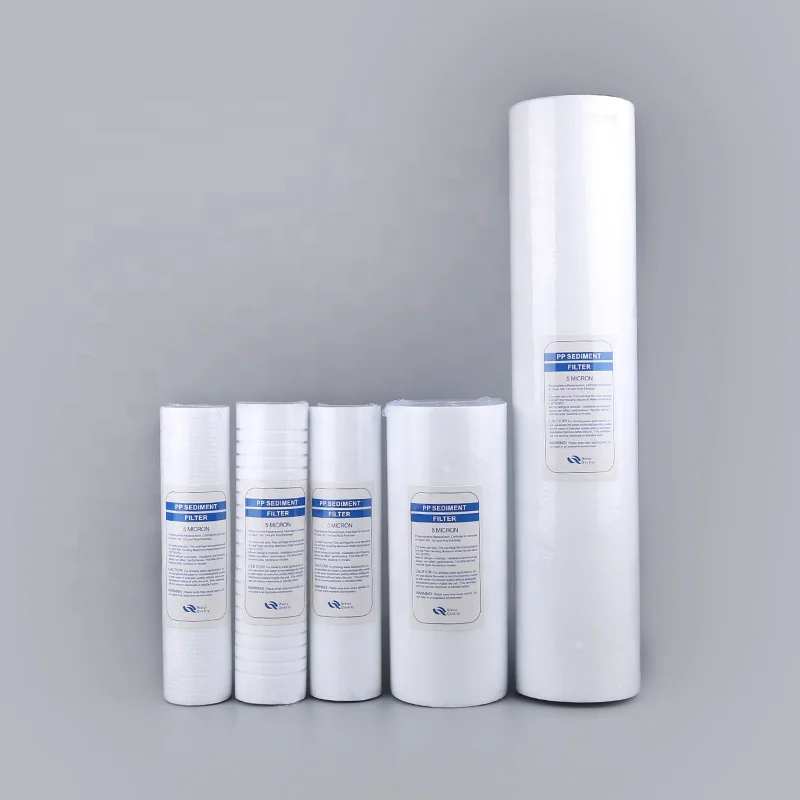 Ningshing OEM 1 to 5 Micron Spun PP Filter Cartridge for Water Purifier
