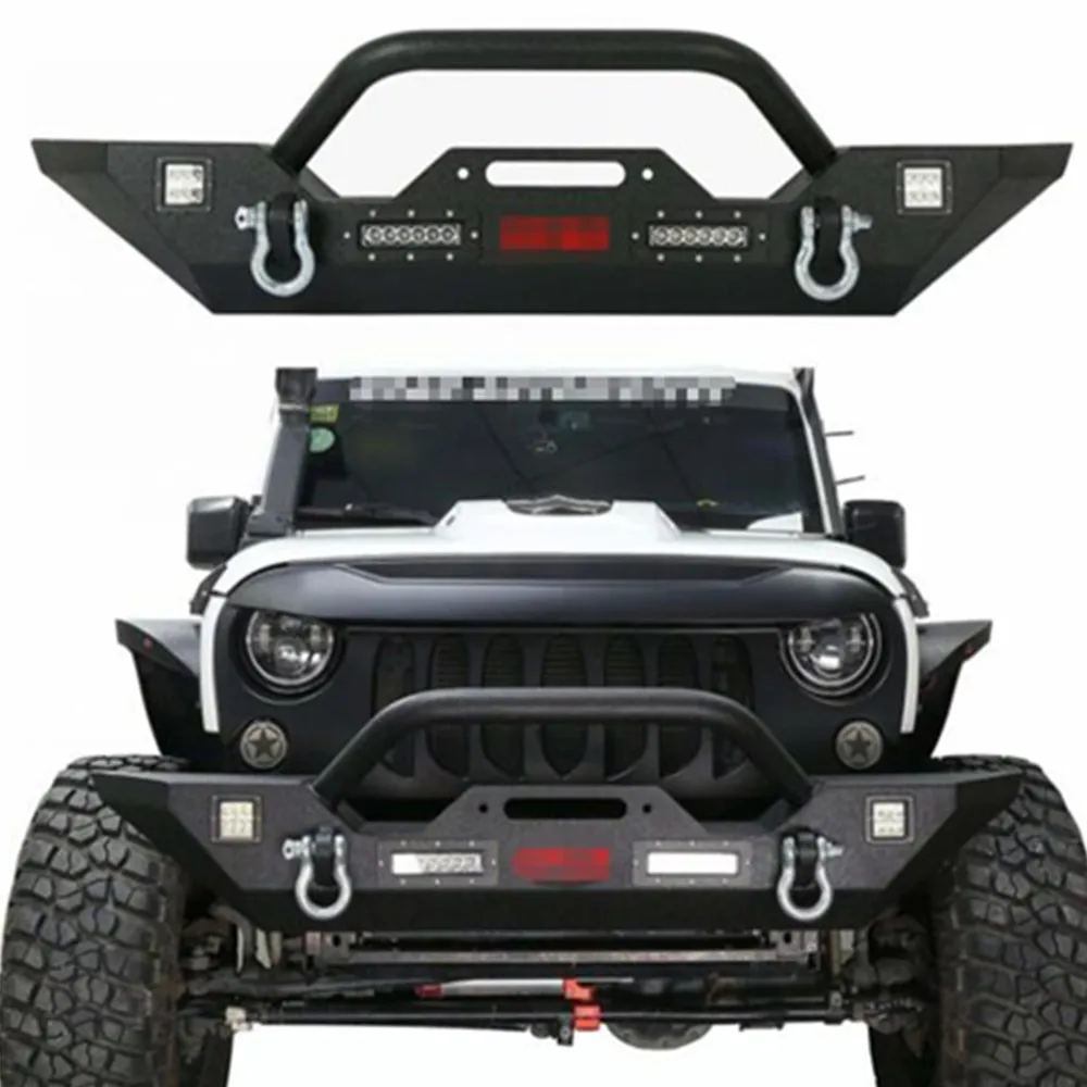 1 Set Steel Front Bumper For Jeep For Wrangler Jk 2007-2017 J40-3 - Buy  Front Bumper For Jeep,Steel Front Bumper,Jk Part Product on 