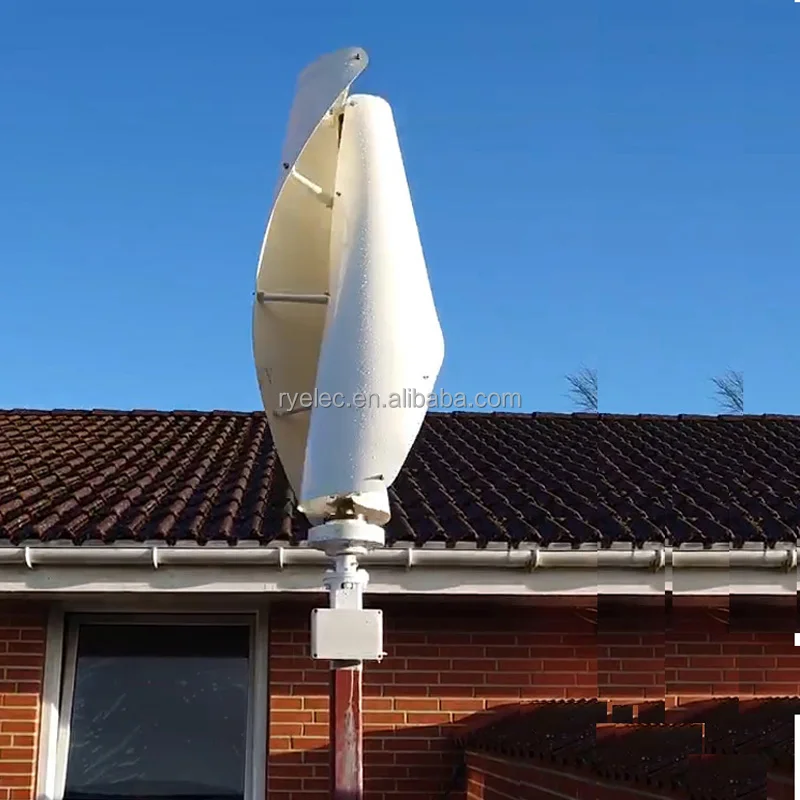 RY Small Wind Turbine Power Generation Free Energy Vertical Axis Windmill Mills 2kw 5kw 10kw 12v 24v Residential Wind Generators