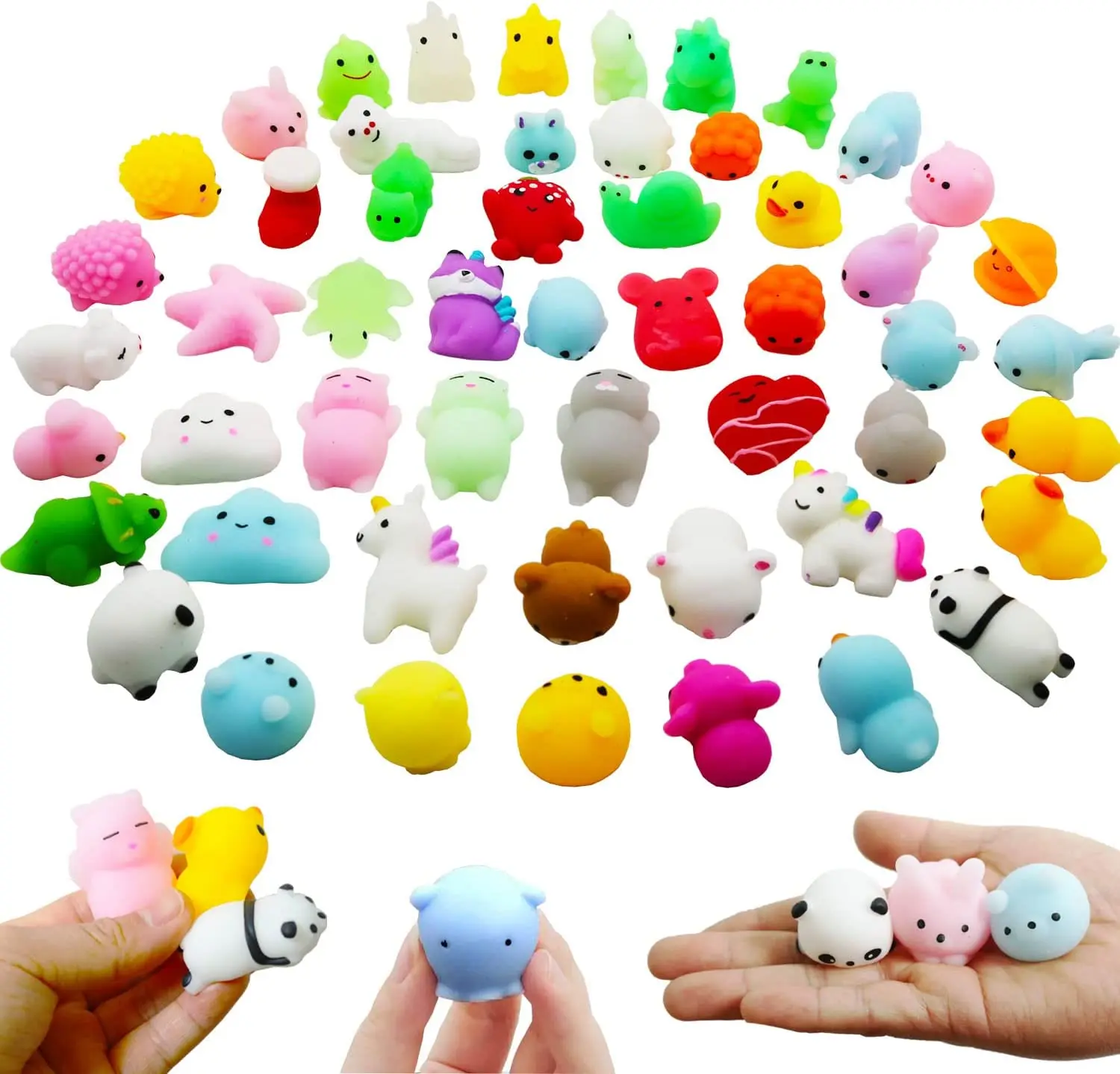 Squeeze Animal Pinch Ball Decompression Mochi Fidget Toys Tpr Squeeze ...