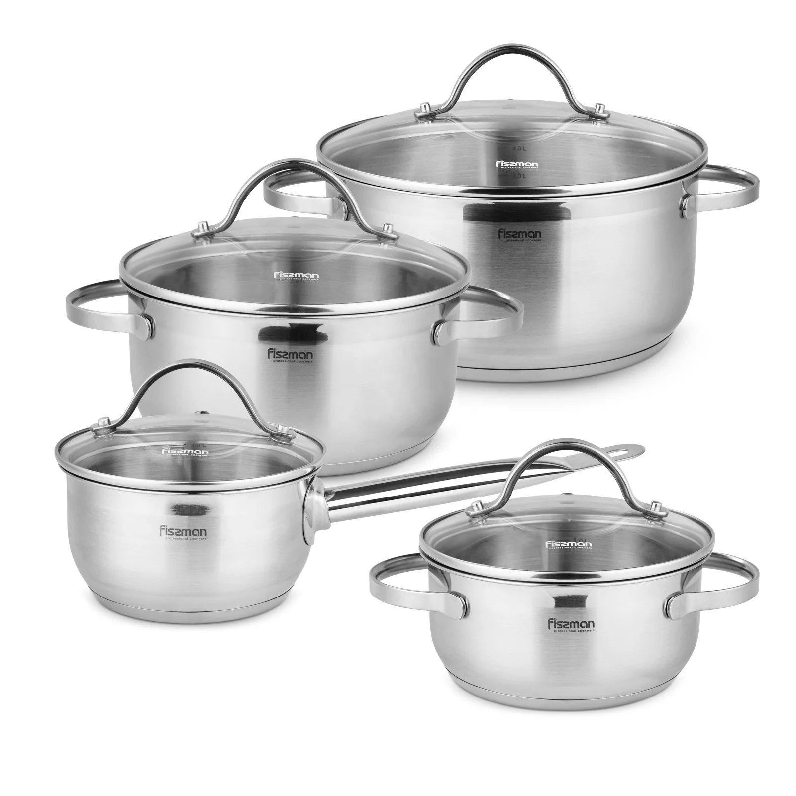 Cooking Pot Set Fissmann, Glass Cooking Pots Sets