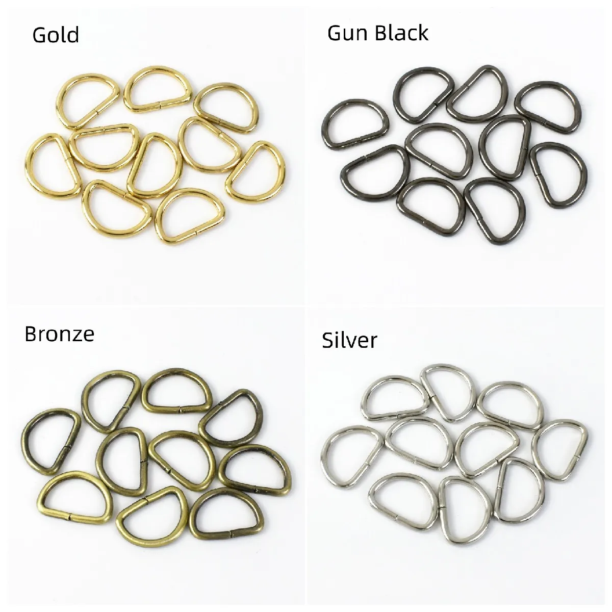 Meetee Bf073 D Ring Buckles Alloy Opening Dog Collar Chain bing Ring