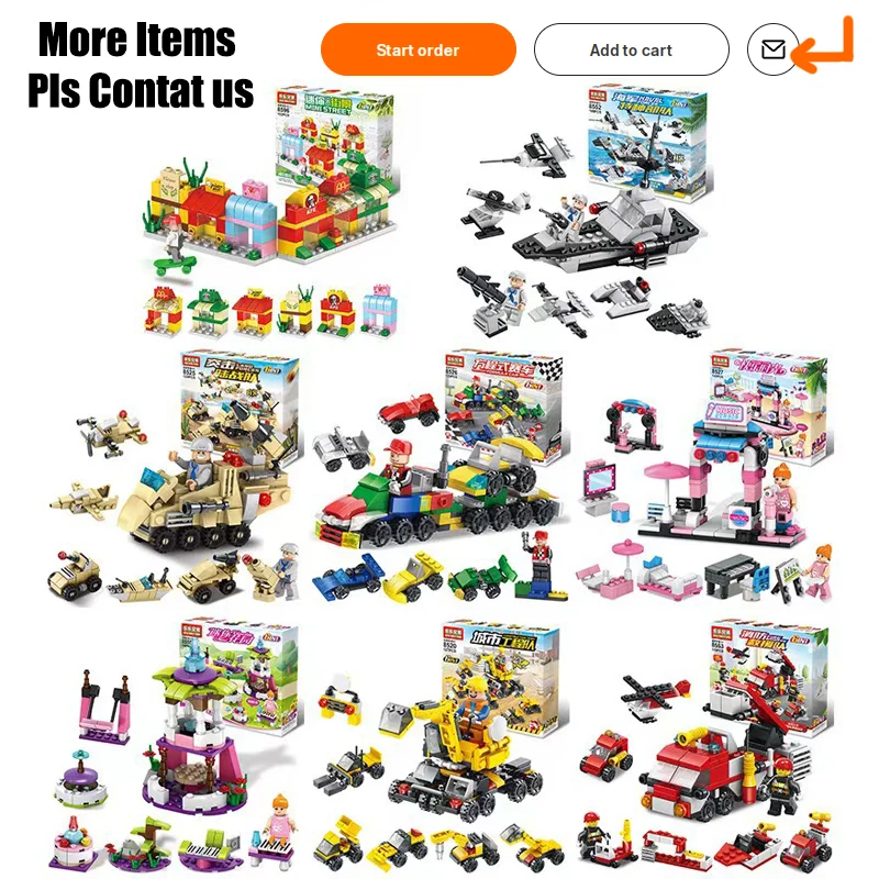 NEW 6-In-1 Mini Formula Car Model Set Build Block Race Cars Brick Mini Car Toys Building Block Set Educational Toys for Children