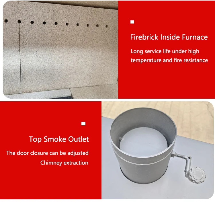 Double Door Wood Burning Stove Indoor Wood Burning Stove Cast Iron