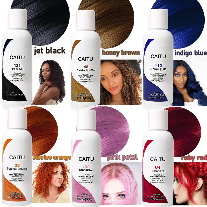 Concise Design 2024 Color Dye Hair Semi Permanent Hair Color Dye Blonde Grey Hair Dye