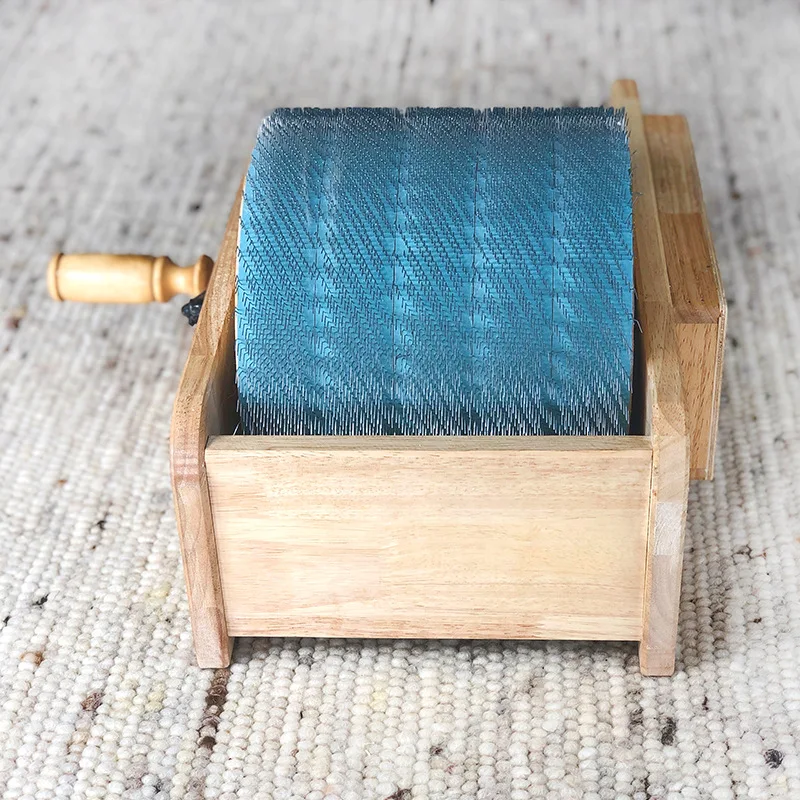 ウール繊維ブレンドカーディングマシン用手動ハンドドラムカーダー