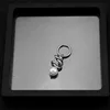 E008-White1 (One there are ear holes earring)