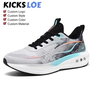 KICKSLOE Size 46-48 Shoes Men New Carbon Plate Shock-absorbing Lightweight Sports Shoes Men Oem Reflective Running Shoes