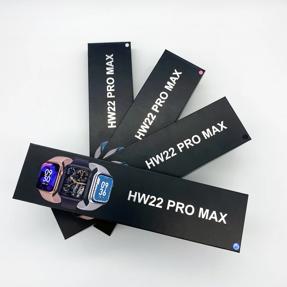 Hw22pro Max Smart Watch Full Touch Screen Wireless Charger Waterproof Heart Rate Fitness Tracker 