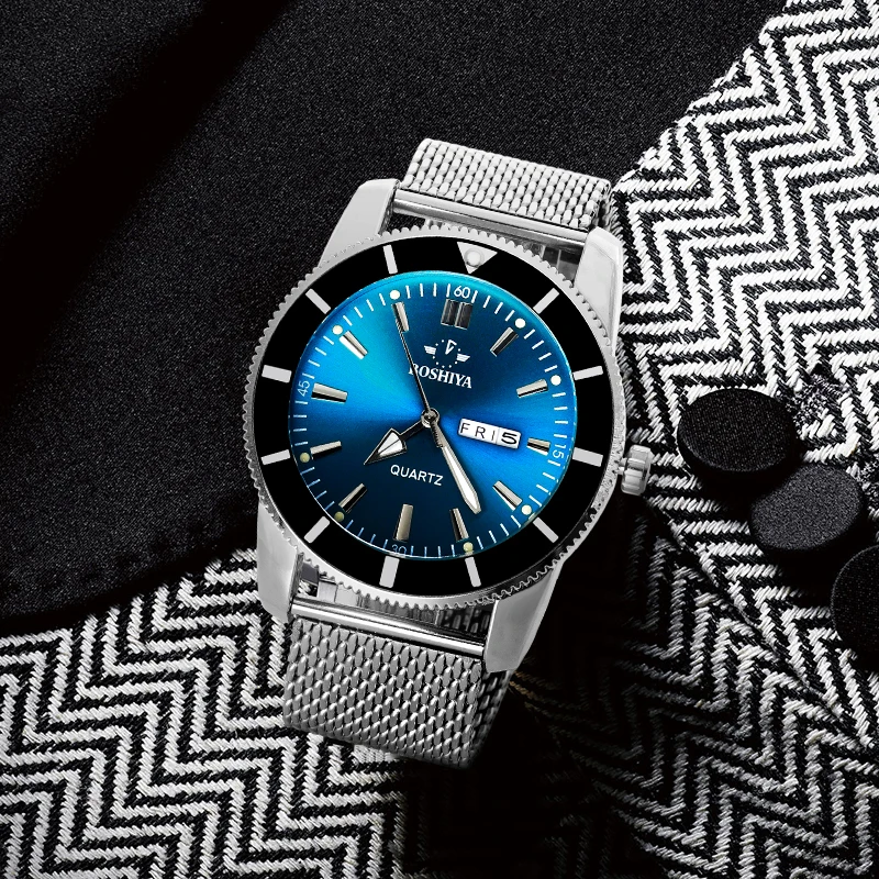 Mens Watches Top Brand Luxury with Luminous Multiple Time Zone