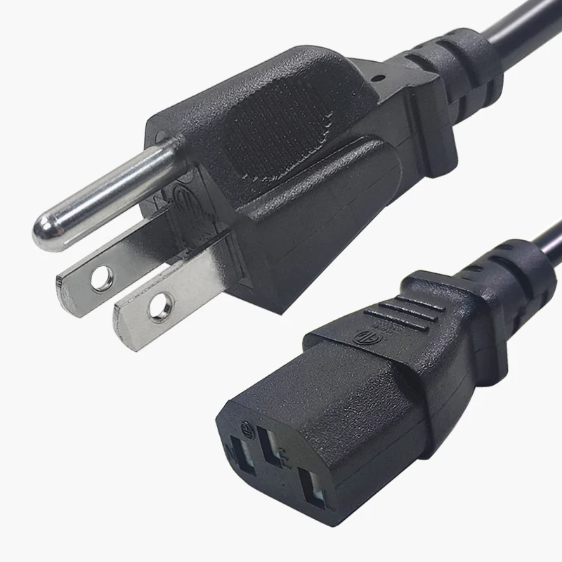 1.5m 1.8m Black High Quality Eu Power Cord With Copper For Laptop Desktop Computer Power Cable