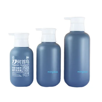 Stock HDPE Plastic 400ml/500ml/750ml Lotion Bottle Pump Seal Beauty Packaging for PE Body Soap Shampoo Wash