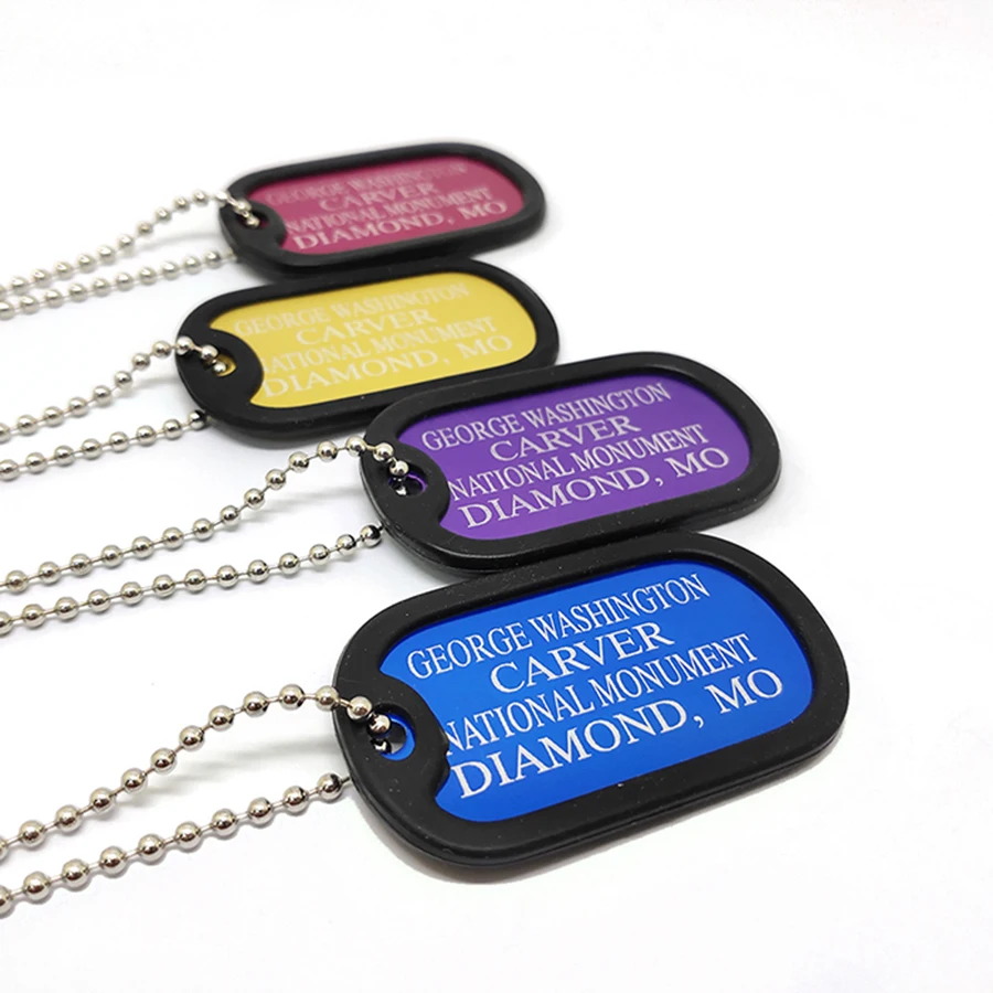 Dogtag ожерелье из нержавеющей стали Алюминий Металл силикон Сублимация QR код кость роскошный пользовательский чистый Id Собака Имя