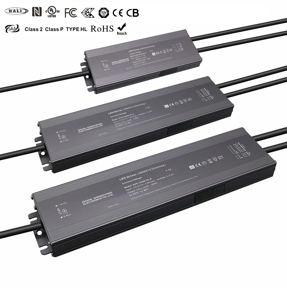 DALI 2 DT8 Dimmable LED Driver 24V 12V 30w 60w 80w 100w 150w 110ac ultra Small 1 2 3 4 5 Channel Rgb Cct 12 Volt Led Strip Light