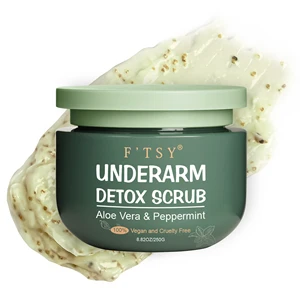 Deep Cleanse & Exfoliating Aloe Vera and Walnut Shell Powder Underarm Scrub Removing Odor Whole Body Scrub ODM OEM