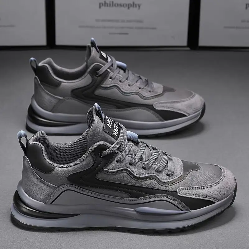 Men's Shoes Summer 2024 Breathable fashion PU leather casual sneakers