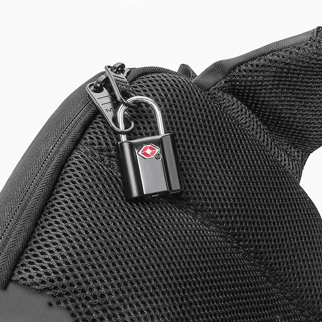 Lucchetto TSA Per Valigie - A Combinazione, Approvato Per Aeroporti (Nero)