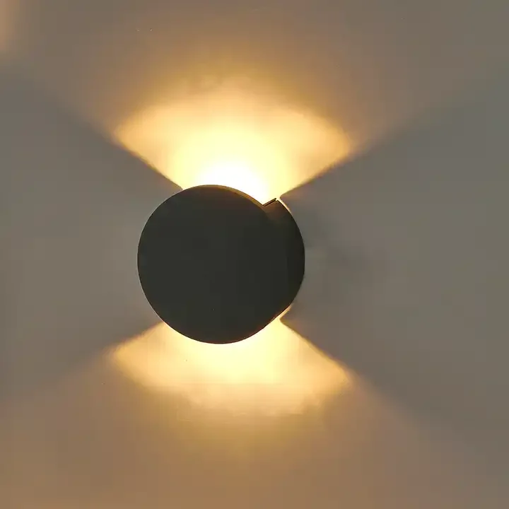 Round Rubik Cube Waterproof up and Down Cylinder Led Lamps Wall Light for Aisle Background Room Bedside