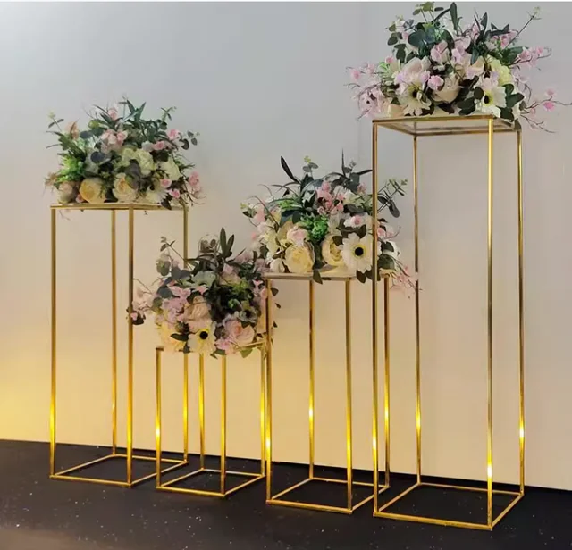 Wedding Pillars Decoration Metal  Cake Stands Cylinder Dessert Table Plinths  Party Cylinder Set Decoration wedding props