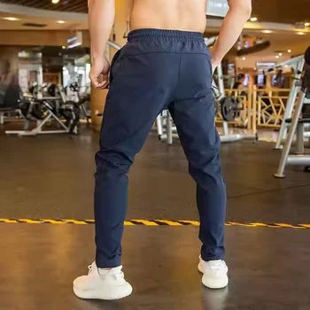 Wholesale gym running training fitness athletic sportswear long pants sports joggers men