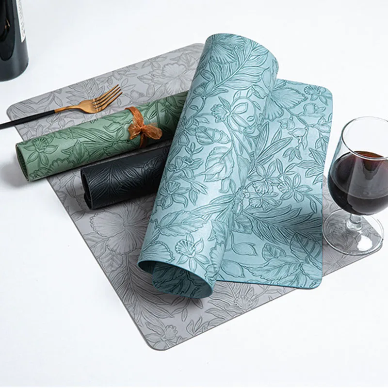 Modern New Style Rectangle Luxury Dining Table Placemats Place Mats for Kitchen