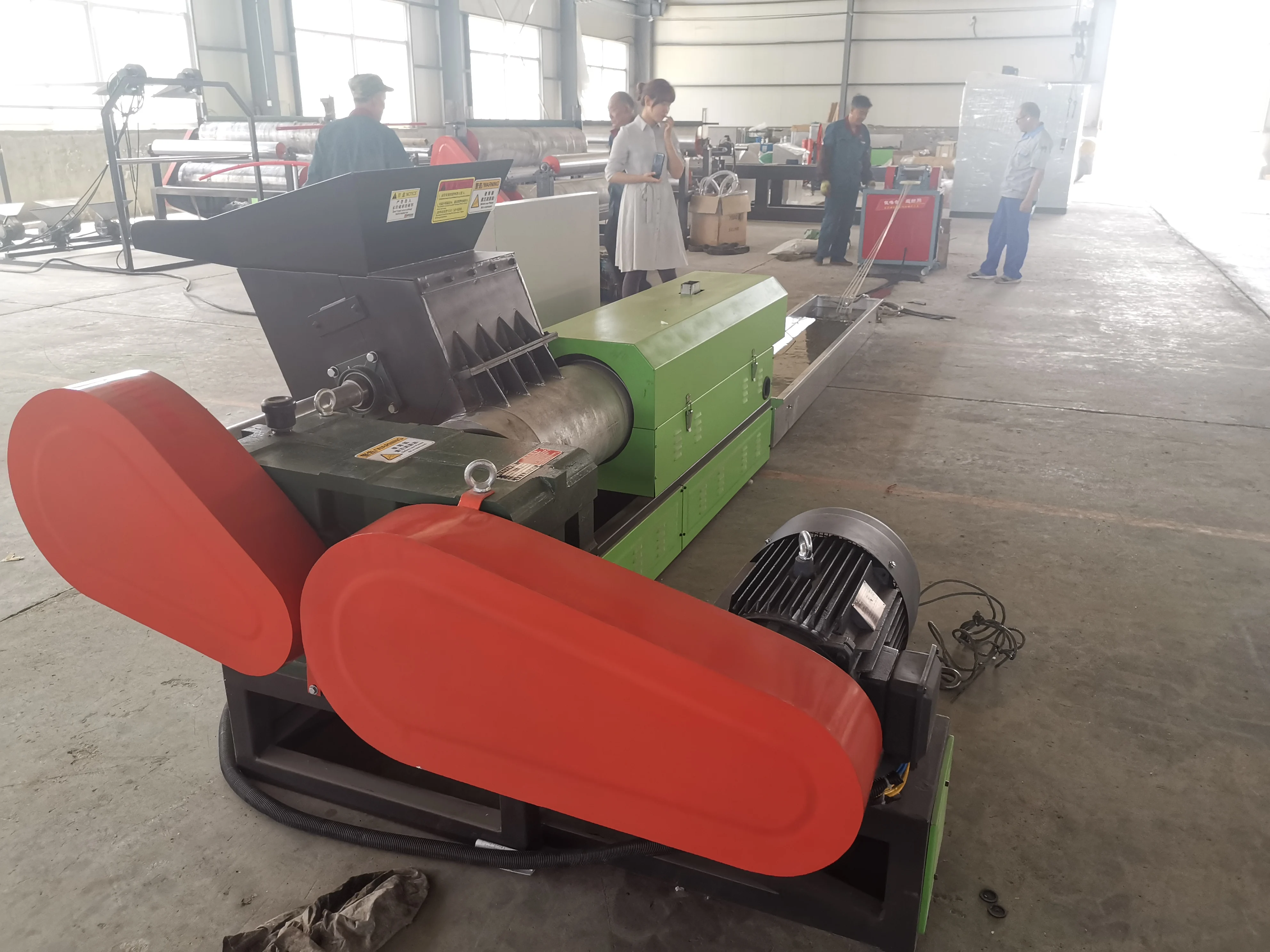 Pe Foam Scrap Recycling Machine Foamed Pe Plastic Recycling Extruder Granulator Machine