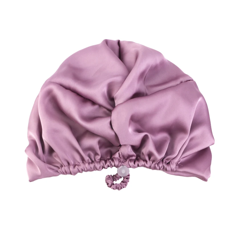 Adjustable Double Layer Satin Silk Sleep Bonnet for Women - Elastic ...