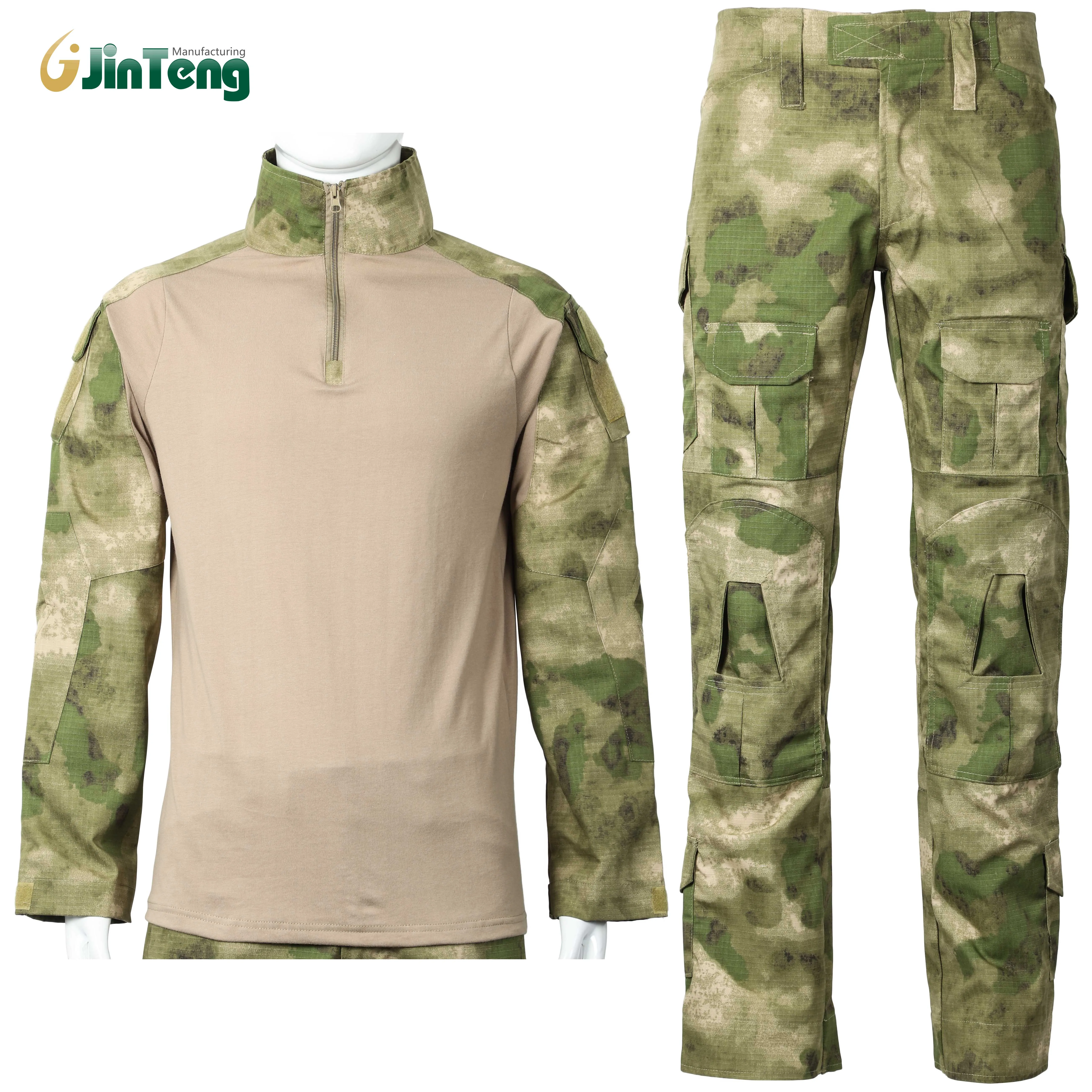 Hunting G2 G3 Camo Polyester Combat Suit Outdoor Men Shirt and Pants Set Camouflage Security Guard Tactical Uniforms Frog Suits