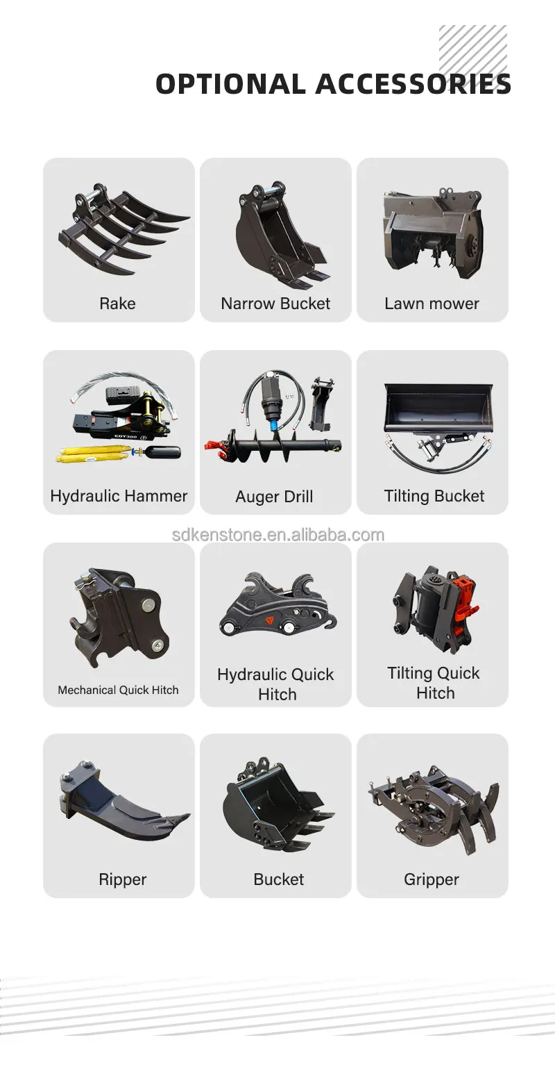 Rake for XINIU / Rhinoceros Mini Excavators