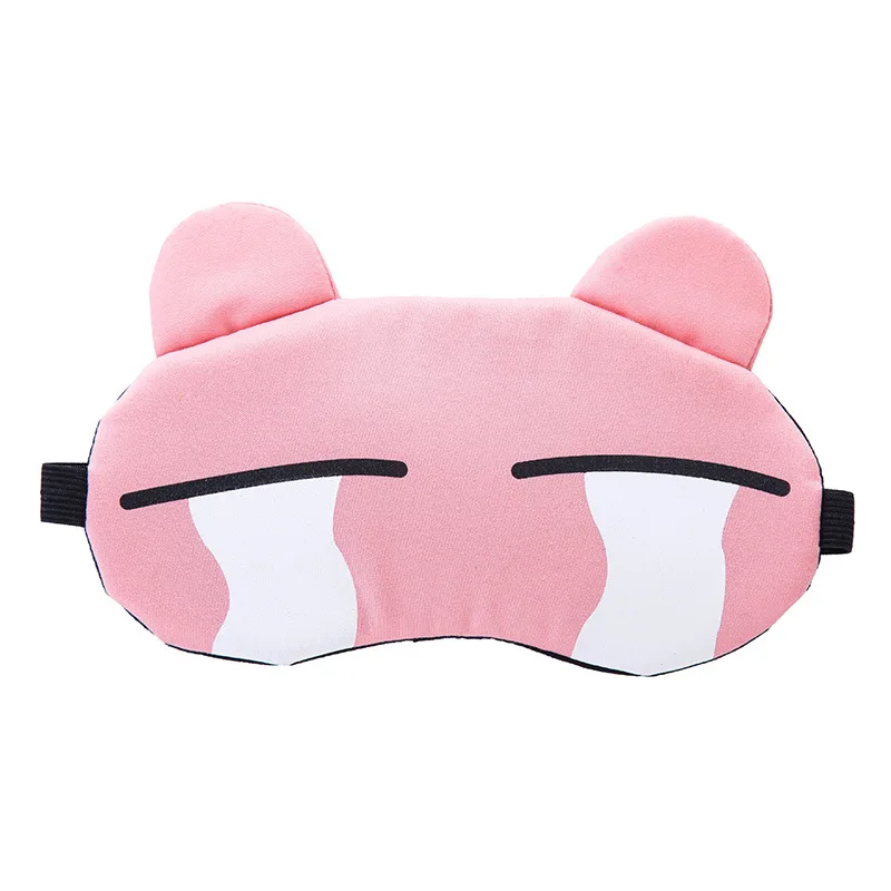 Cute Cartoon Sleeping Eye Face Mask Cover Travel Shades Blindfold 