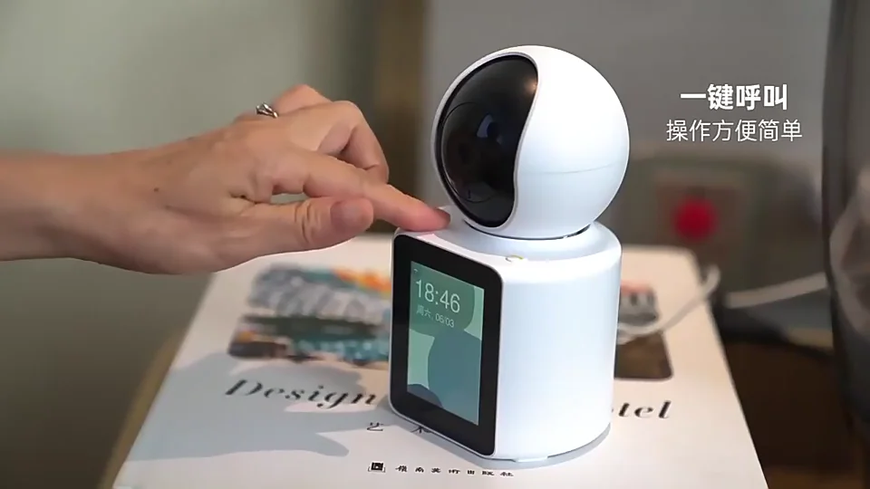 Home Smart Security Video Call Wifi Camera With Ips Screen Two Way ...