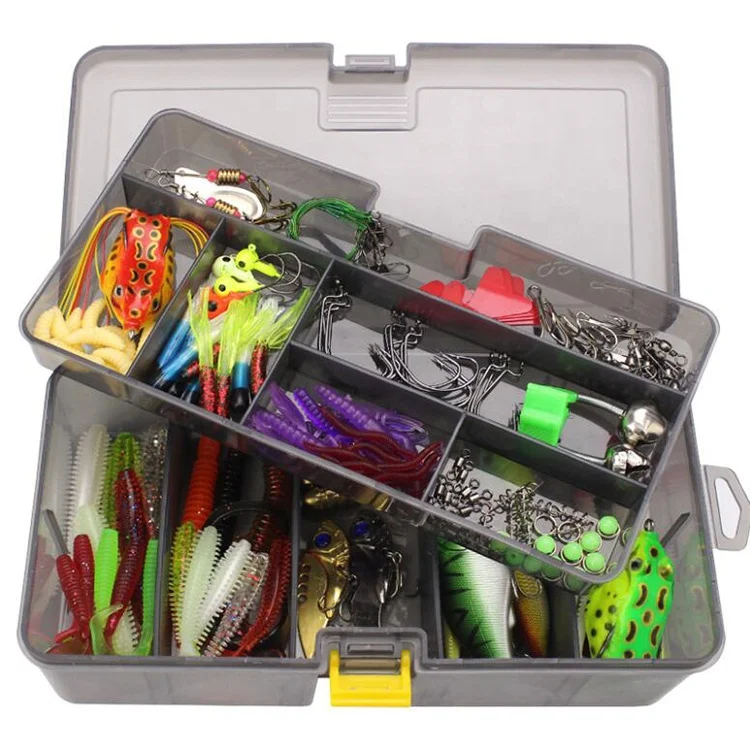 Lushazer Fishing Soft Lure Set - 169pcs Mixed Fish Kit