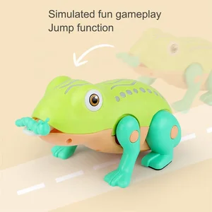 Educational Electronic Plastic Animal Walking Frog Pet Promotional Toys Animales De Juguete Toy Animals