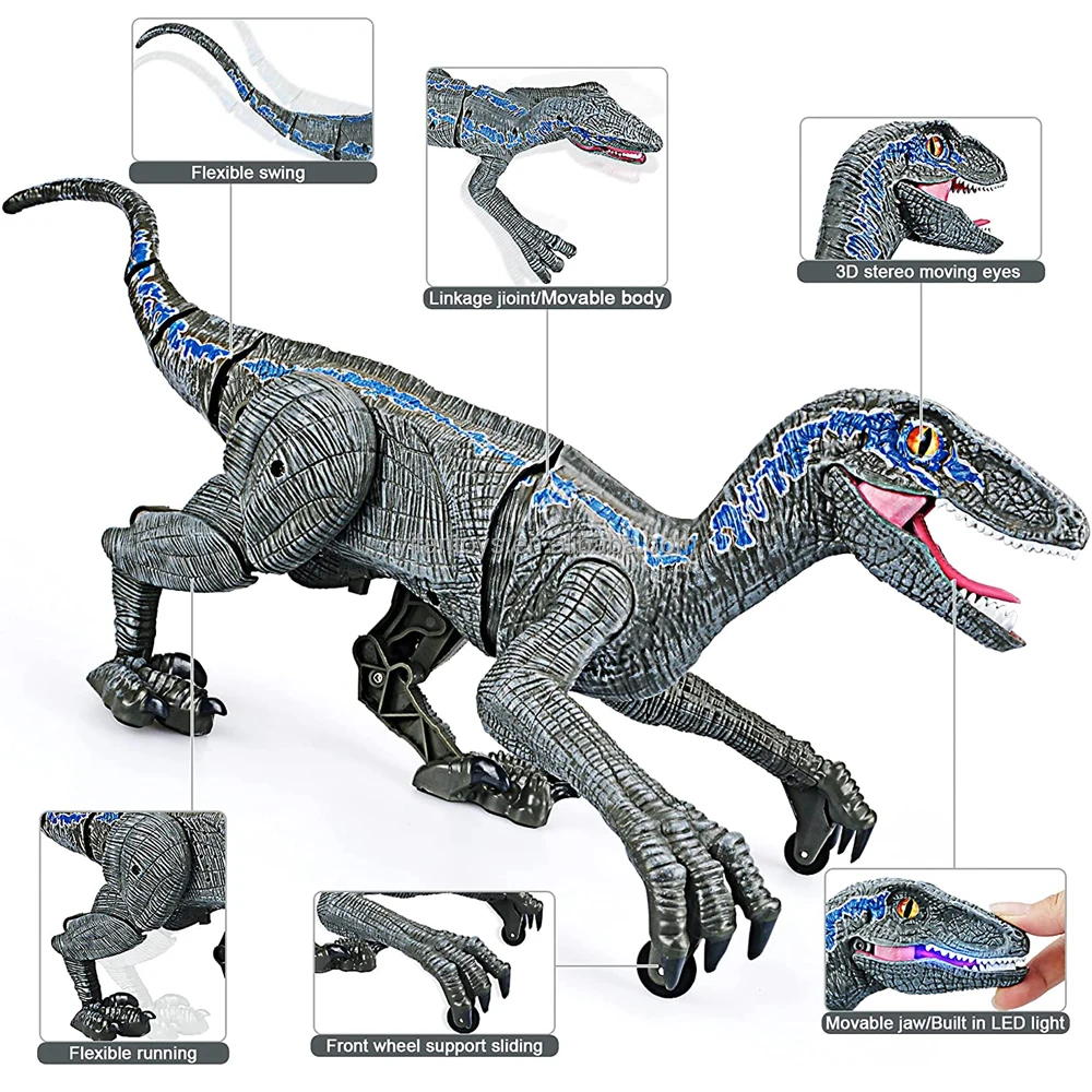 RC Raptor Control Dinosaure Télécommandé Mouvements Articulés