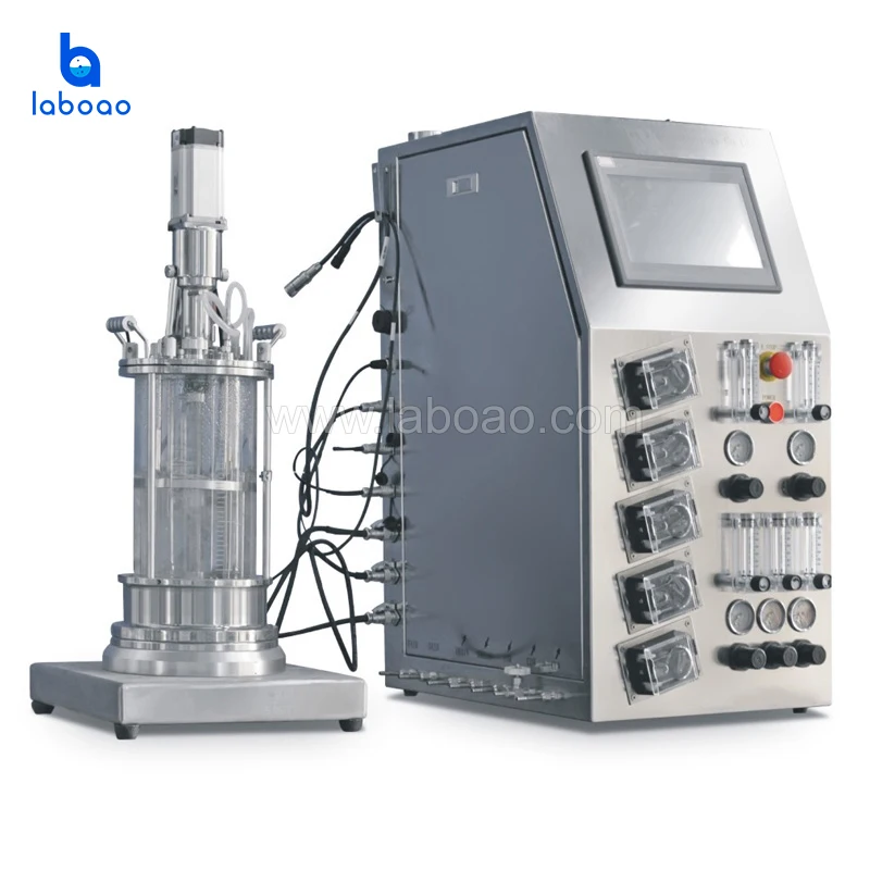 LABOAO Lab Scale 5L Bioreactor Fermenter Elevate Your Cell Culture Research with Precision Control