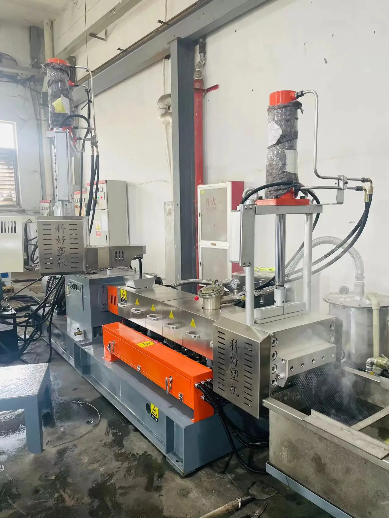 Plastic to Pellets Machine 100 to 800Kg/H High Efficiency Single Screw for PP HDPE PS EPS ABS PE Recycling with 1 Year Warranty