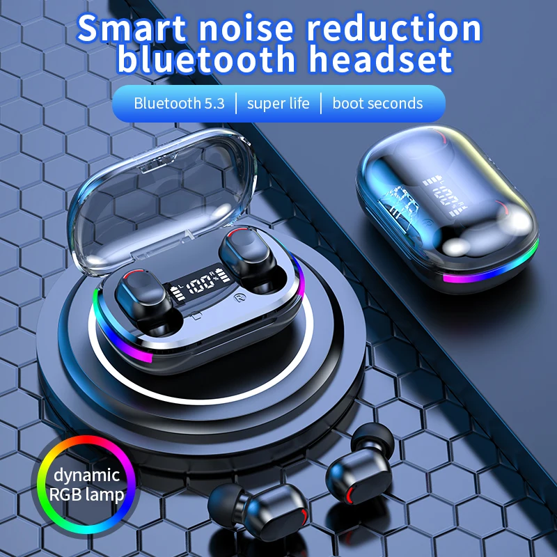 K10 TWS Smart Touch Control Earbuds Earphones Sports Video Game  Design Wireless Bluetooth Earphone Headphone