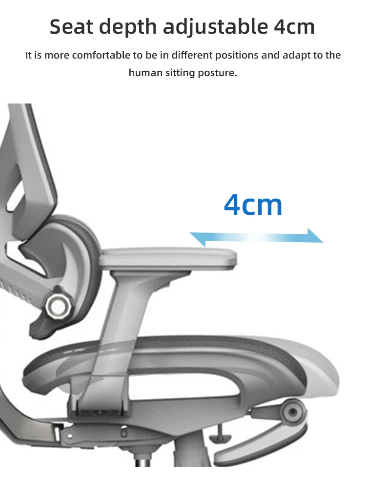 Qulomvs Ceo Executive Office Chair Ergonomic Mesh Chair With Footrest And Back Support Buy