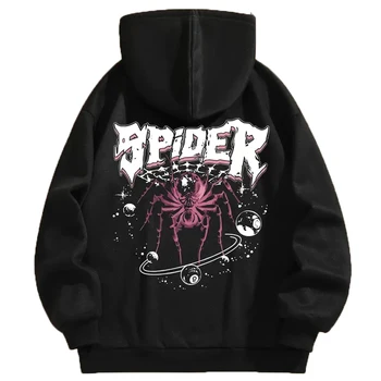 Unisex hoodie OEM Hoodie Supplier pullover Premium polyester oversized women's heavy plain spider hoodie