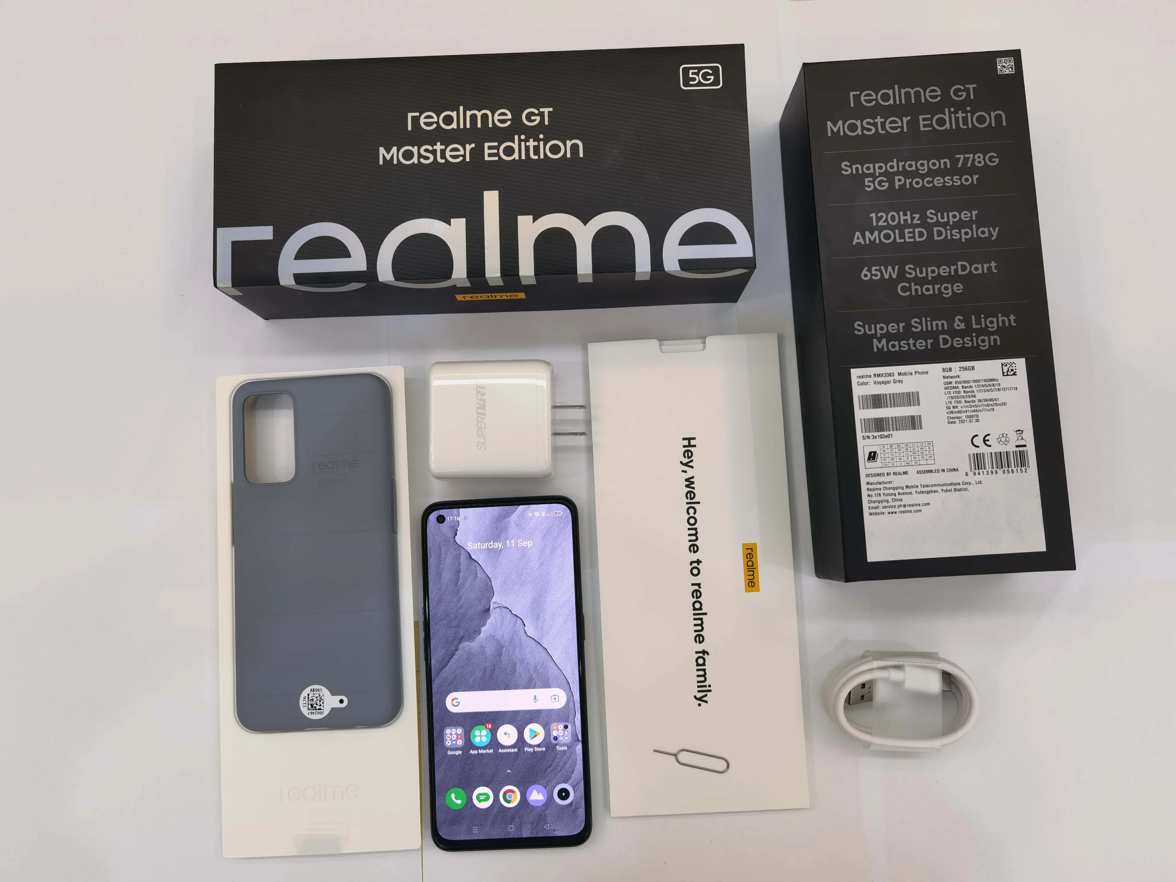 realme GT Master Edition Smartphone Snapdragon 778G 5G Russian Version  120Hz AMOLED 65W Super Dart Charge 64MP Camera 6GB 128GB