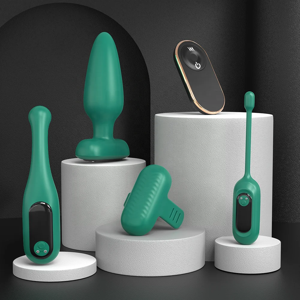 S-HANDE panty Vibrator adult sex toys for couples 4 in 1 Anal Plug Lock Sperm Ring Sex Toy for Couple-888050