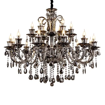 Factories gray luxury chandelier living room bedroom decorative hanging lamps pendant light crystal chandelier light