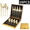 Iridescent 24-piece set (gold wooden box)
