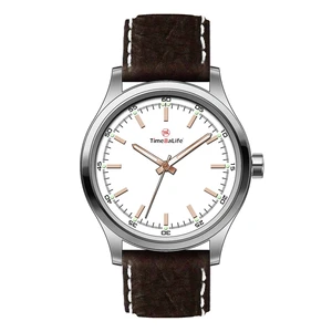 Quartz Watch ODM OEM Watch Stainless Steel and Leather Strap Luxury Quartz Watch for Men