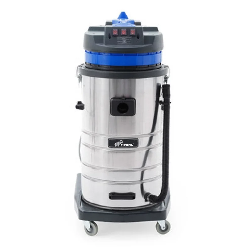 Aspirapolvere Industriale per Liquidi e Solidi 3000W 3 Motori 80L Colore  Giallo per Lavaggio Auto Fabbrica Magazzino Polvere Pesante